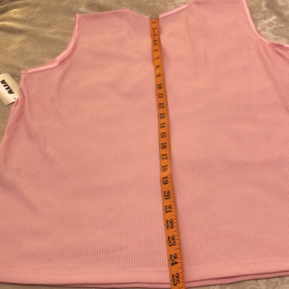 ALIA NWT XL PINK SLEEVELESS SHELL ROUND NECK SOFT STRETCHY 100% POLYESTER #030 - Picture 11 of 11
